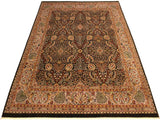 handmade Traditional Design Brown Lt. Gray Hand Knotted RECTANGLE 100% WOOL area rug 8x10