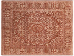 handmade Traditional Tajdar Brown Brown Hand Knotted RECTANGLE 100% WOOL area rug 8x10