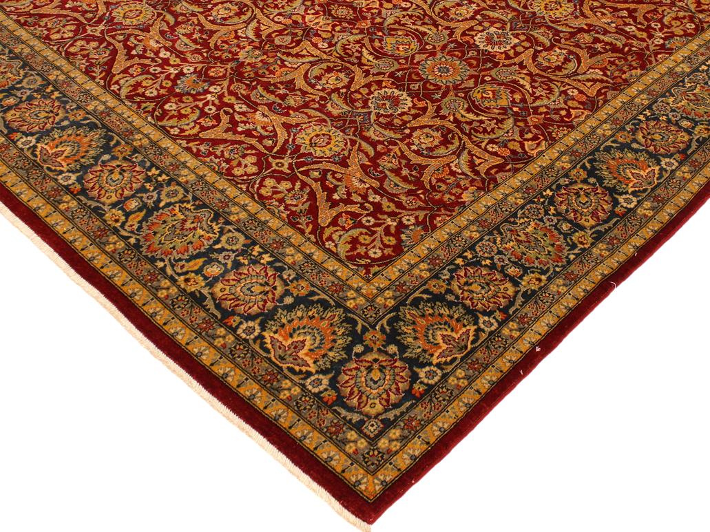 handmade Traditional Design Red Blue Hand Knotted RECTANGLE 100% WOOL area rug 8x10