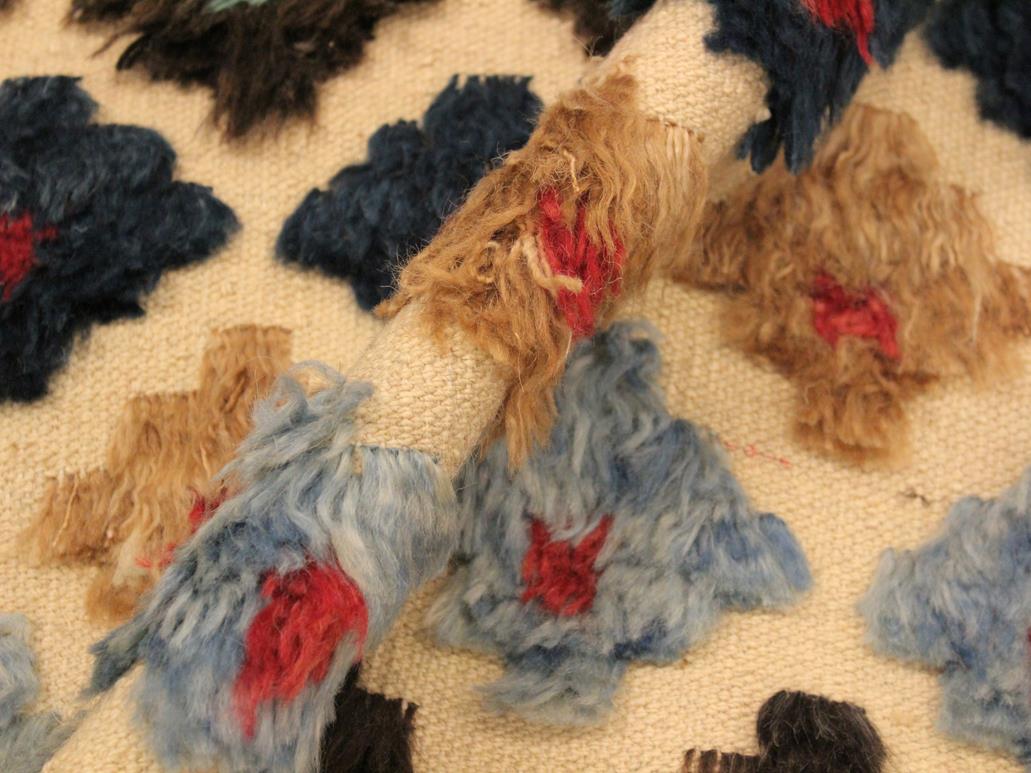 handmade Modern Moroccan Hi Beige Blue Hand Knotted RECTANGLE 100% WOOL area rug 8x10