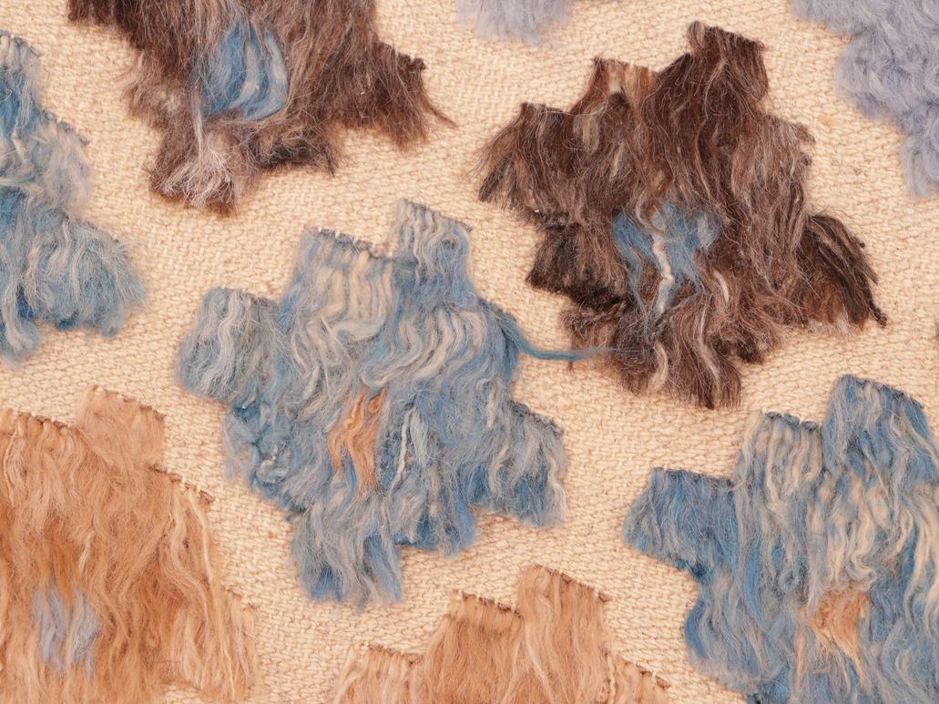 handmade Modern Moroccan Hi Beige Blue Hand Knotted RECTANGLE 100% WOOL area rug 6x9