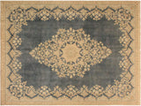Vintage Dianna Gray/Beige Wool Rug - 7'6'' x 10'1''