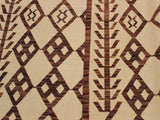 handmade Geometric Kilim Beige Brown Hand-Woven RECTANGLE 100% WOOL area rug 6x8