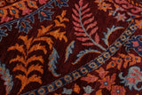 A10805, 911"x10 3",Traditional                   ,10x10,Red,BLUE,Hand-knotted                  ,Afghanistan,100% Wool  ,Round      ,652671199226
