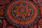 A10805, 911"x10 3",Traditional                   ,10x10,Red,BLUE,Hand-knotted                  ,Afghanistan,100% Wool  ,Round      ,652671199226