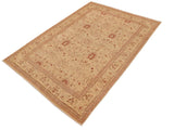handmade Transitional Antique Tan Rust Hand Knotted RECTANGLE 100% WOOL area rug 9x12