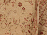 handmade Transitional Antique Tan Rust Hand Knotted RECTANGLE 100% WOOL area rug 9x12