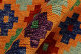 handmade Geometric Balouchi Orange Red Hand Knotted RECTANGLE 100% WOOL area rug 3 x 5