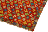 handmade Geometric Balouchi Orange Brown Hand Knotted RECTANGLE 100% WOOL area rug 5 x 7