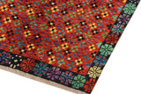 handmade Geometric Balouchi Orange Black Hand Knotted RECTANGLE 100% WOOL area rug 3 x 5