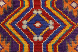 handmade Geometric Balouchi Purple Blue Hand Knotted RECTANGLE 100% WOOL area rug 5 x 7