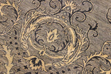 handmade Transitional Kafkaz Chobi Ziegler Gray Ivory Hand Knotted RECTANGLE 100% WOOL area rug 6 x 9