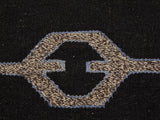 handmade Geometric Kilim Brown Gray Hand-Woven RECTANGLE 100% WOOL area rug 5x6