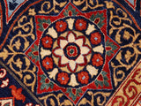 handmade Geometric Mamluk Blue Beige Hand Knotted RECTANGLE 100% WOOL area rug 9x12