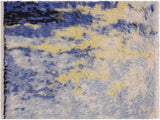 Rustic Moroccan Arron Blue/Gray Wool Rug - 2'0'' x 3'2''