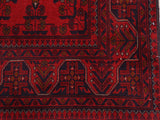 handmade Tribal Biljik Khal Mohammadi Red Blue Hand Knotted RECTANGLE 100% WOOL area rug 5x6
