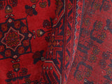 handmade Tribal Biljik Khal Mohammadi Red Blue Hand Knotted RECTANGLE 100% WOOL area rug 5x6