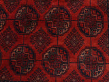 handmade Tribal Biljik Khal Mohammadi Drk. Red Black Hand Knotted RECTANGLE 100% WOOL area rug 4x6