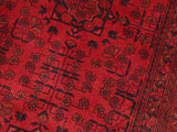 handmade Tribal Biljik Khal Mohammadi Red Black Hand Knotted RECTANGLE 100% WOOL area rug 5x6