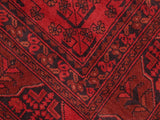 handmade Tribal Biljik Khal Mohammadi Red Black Hand Knotted RECTANGLE 100% WOOL area rug 5x6