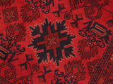handmade Tribal Biljik Khal Mohammadi Red Blue Hand Knotted RECTANGLE 100% WOOL area rug 6x8