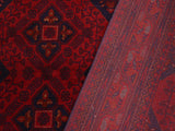 handmade Tribal Biljik Khal Mohammadi Red Blue Hand Knotted RECTANGLE 100% WOOL area rug 5x7