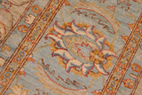 handmade Traditional Kafkaz Chobi Ziegler Gray Blue Hand Knotted RECTANGLE 100% WOOL area rug 10 x 14