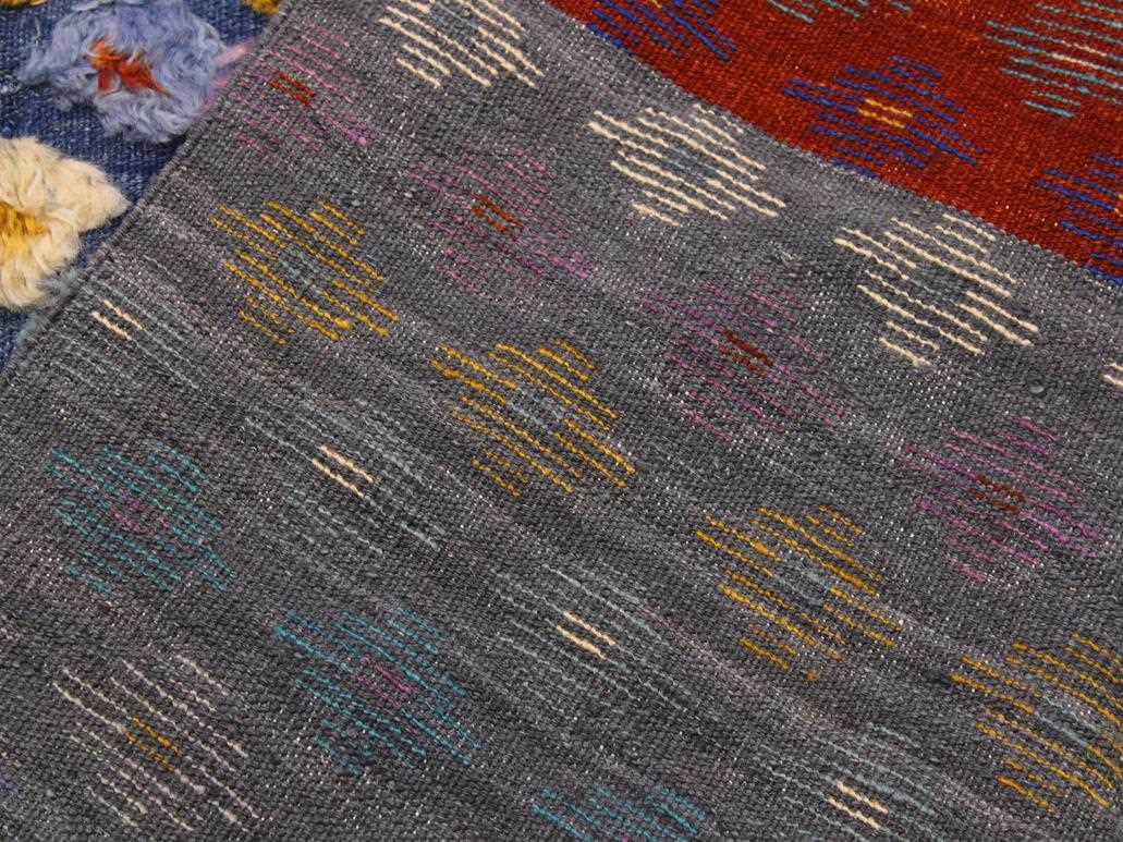 handmade Modern Moroccan Hi Ivory Gray Hand Knotted RECTANGLE 100% WOOL area rug 9x12