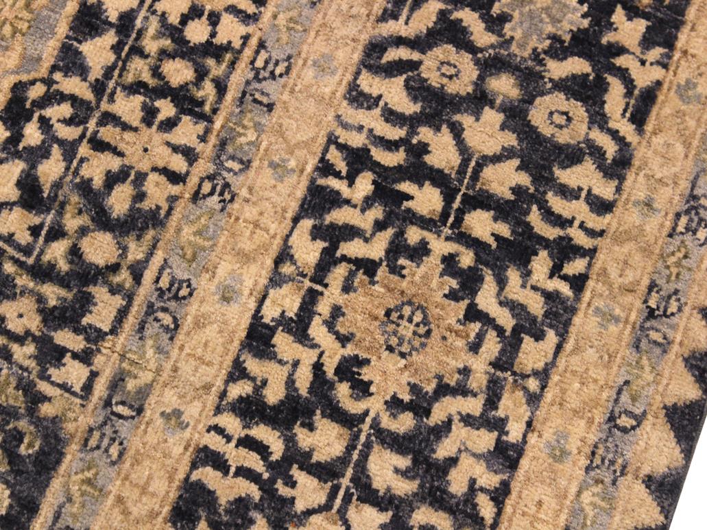 handmade Geometric Mamluk Tan Black Hand Knotted RECTANGLE 100% WOOL area rug 8x10