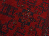 handmade Tribal Biljik Khal Mohammadi Drk. Red Black Hand Knotted RECTANGLE 100% WOOL area rug 4x6