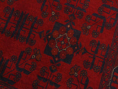 handmade Tribal Biljik Khal Mohammadi Drk. Red Black Hand Knotted RECTANGLE 100% WOOL area rug 4x6