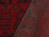 handmade Tribal Biljik Khal Mohammadi Drk. Red Black Hand Knotted RECTANGLE 100% WOOL area rug 4x6