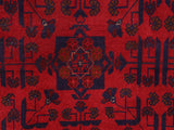 handmade Tribal Biljik Khal Mohammadi Red Blue Hand Knotted RECTANGLE 100% WOOL area rug 5x6