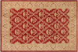 Bohemien Ziegler Jacquely Red Beige Hand-Knotted Wool Rug - 10'2'' x 14'0''