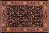 Shabby Chic Ziegler Erma Blue Brown Hand-Knotted Wool Rug - 10'0'' x 13'10''