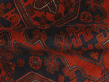 handmade Tribal Biljik Khal Mohammadi Drk. Red Black Hand Knotted RECTANGLE 100% WOOL area rug 3x5