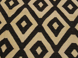 handmade Geometric Kilim Black Ivory Hand-Woven RECTANGLE 100% WOOL area rug 6x8
