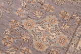 handmade Traditional Kafkaz Chobi Ziegler Gray Beige Hand Knotted RECTANGLE 100% WOOL area rug 6 x 9