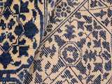 handmade Geometric Mamluk Beige Blue Hand Knotted RECTANGLE 100% WOOL area rug 8x10