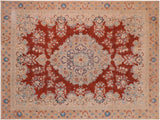 Vintage Antique Charissa Red/Tan Wool Rug - 10'3'' x 13'7''