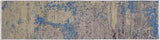 handmade Modern Kafkaz Green Blue Hand Knotted RUNNER 100% WOOL area rug 2x6 