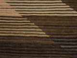 handmade Geometric Kilim Ivory Brown Hand-Woven RECTANGLE 100% WOOL area rug 6x8