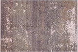 Bohemian Ziegler Sisson Grey Green Wool&Silk Rug - 6'0'' x 9'1''