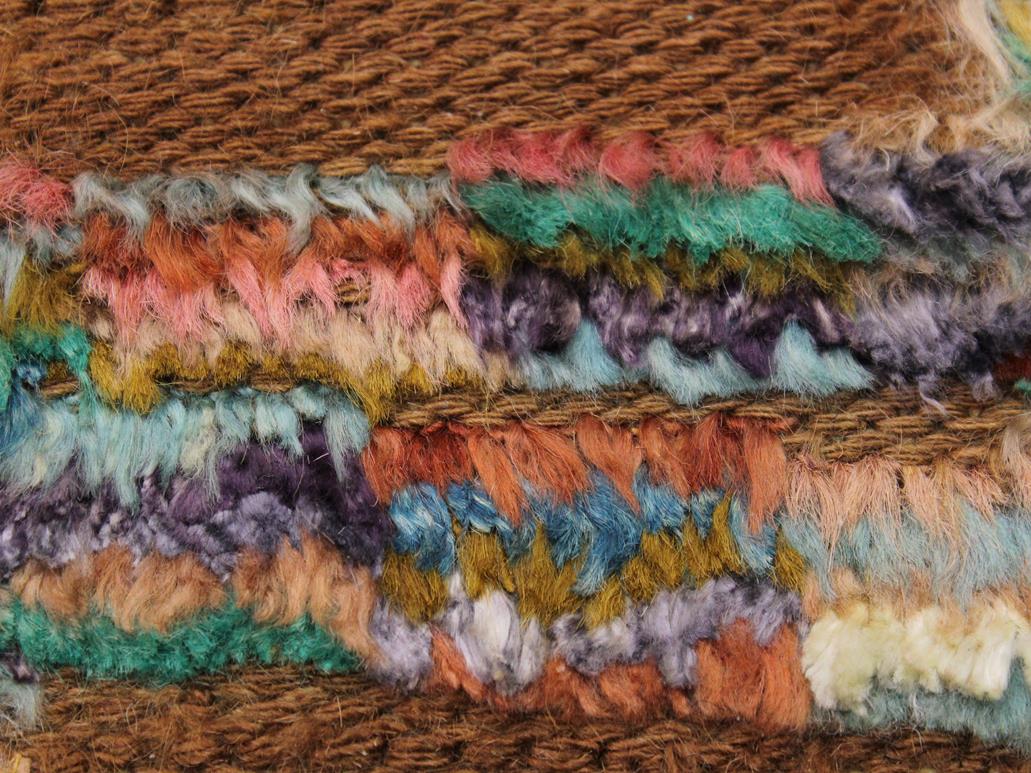 handmade Modern Moroccan Hi Brown Ivory Hand-Woven RECTANGLE 100% WOOL area rug 8x10