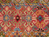handmade Geometric Khorgeen Blue Pink Hand Knotted RECTANGLE 100% WOOL area rug 8x10