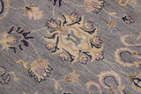 handmade Traditional Kafkaz Chobi Ziegler Grey Ivory Hand Knotted RECTANGLE 100% WOOL area rug 10 x 14