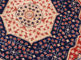 handmade Geometric Mamluk Beige Blue Hand Knotted RECTANGLE 100% WOOL area rug 9x12