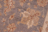 handmade Traditional Kafkaz Chobi Ziegler Grey Beige Hand Knotted RECTANGLE 100% WOOL area rug 6 x 9