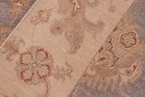 handmade Traditional Kafkaz Chobi Ziegler Grey Beige Hand Knotted RECTANGLE 100% WOOL area rug 6 x 9