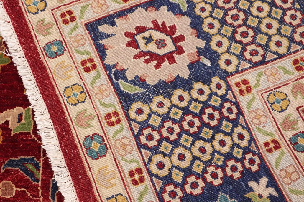 handmade Traditional Kafkaz Chobi Ziegler Red Blue Hand Knotted RECTANGLE 100% WOOL area rug 10 x 15
